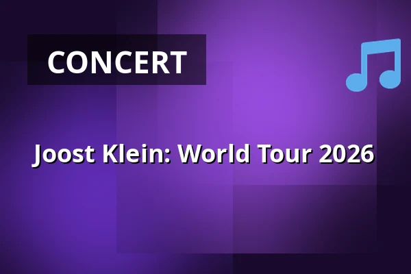 Joost Klein: World Tour 2026 — Fållan, Stockholm