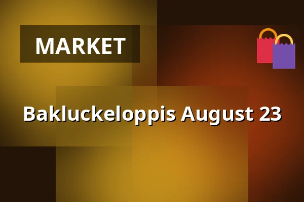Bakluckeloppis August 23 — Hagmyren, Hudiksvall