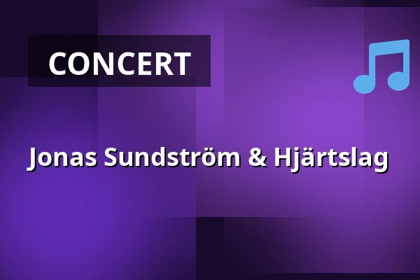 Jonas Sundström & Hjärtslag — Fåfängans Trädgårdscafé, Nyköping