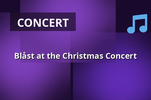 Blåst at the Christmas Concert — Folkets Hus Östansjö, Östansjö