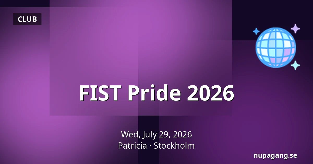 FIST Pride 2026 — Patricia, Stockholm
