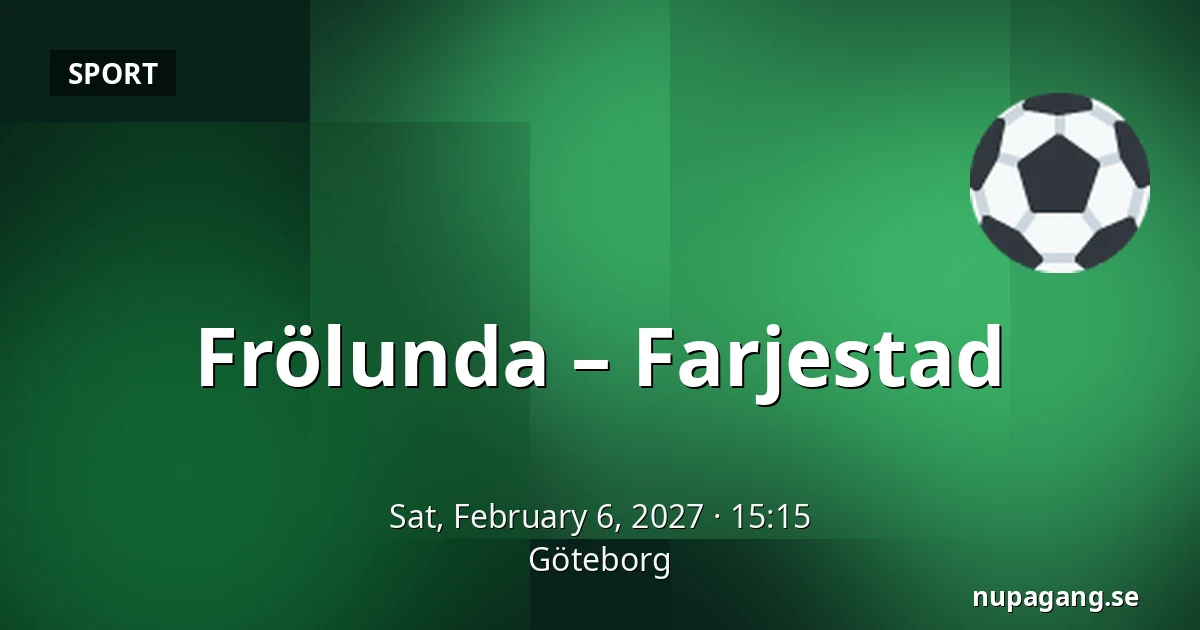Frölunda – Farjestad — Gothenburg