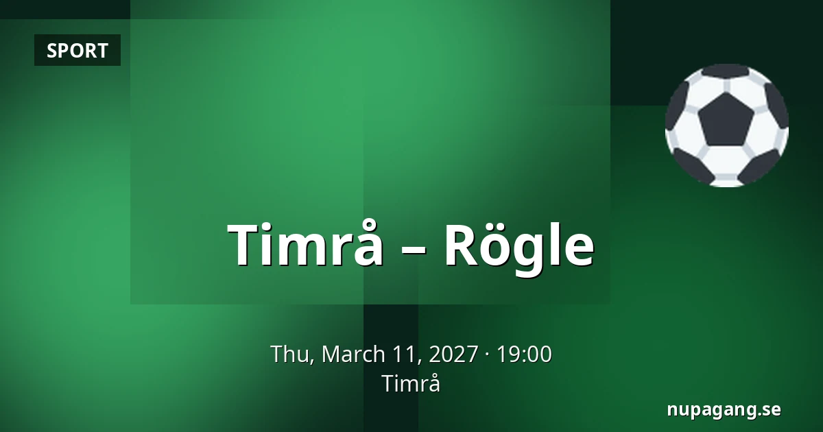 Timrå – Rögle — Timrå