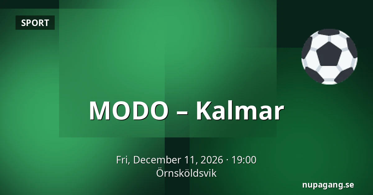 MODO – Kalmar — Örnsköldsvik