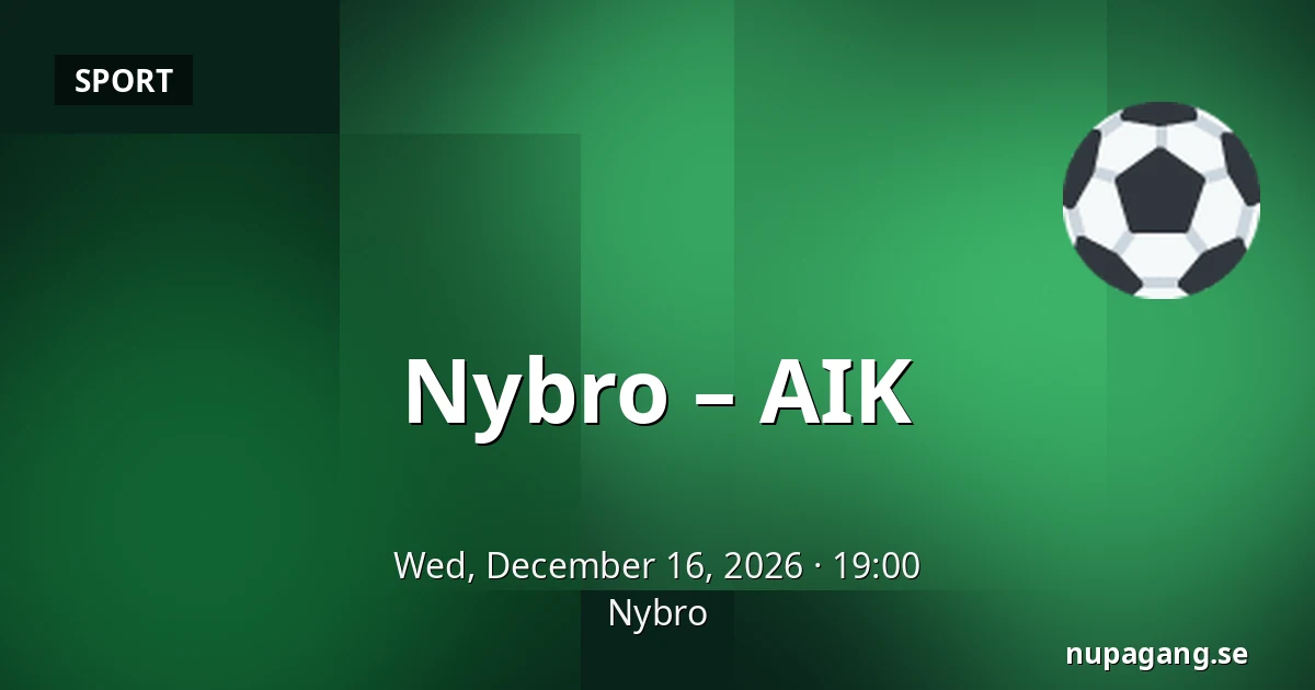 Nybro – AIK — Nybro