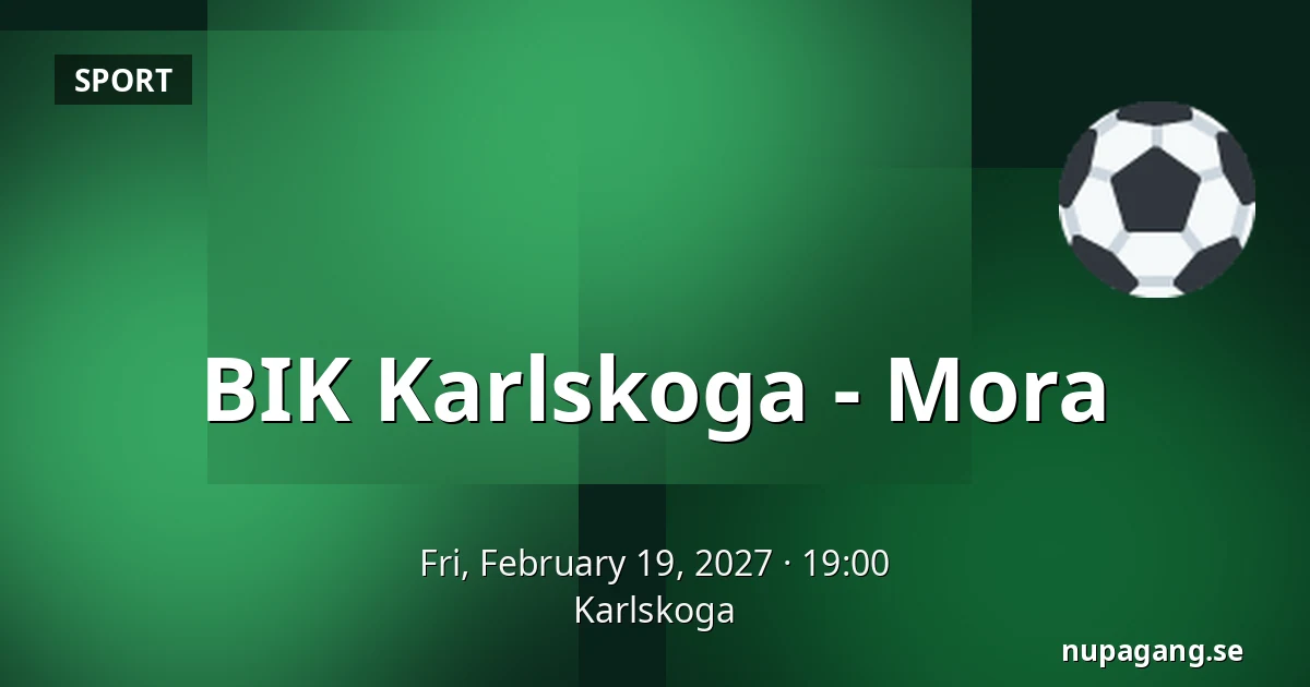 BIK Karlskoga – Mora — Karlskoga