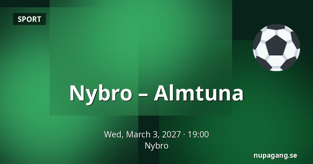 Nybro – Almtuna — Nybro
