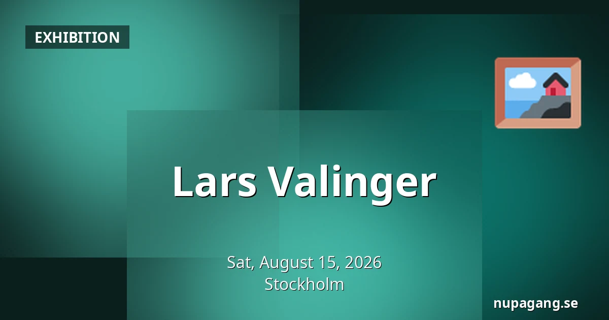 Lars Valinger — Stockholm