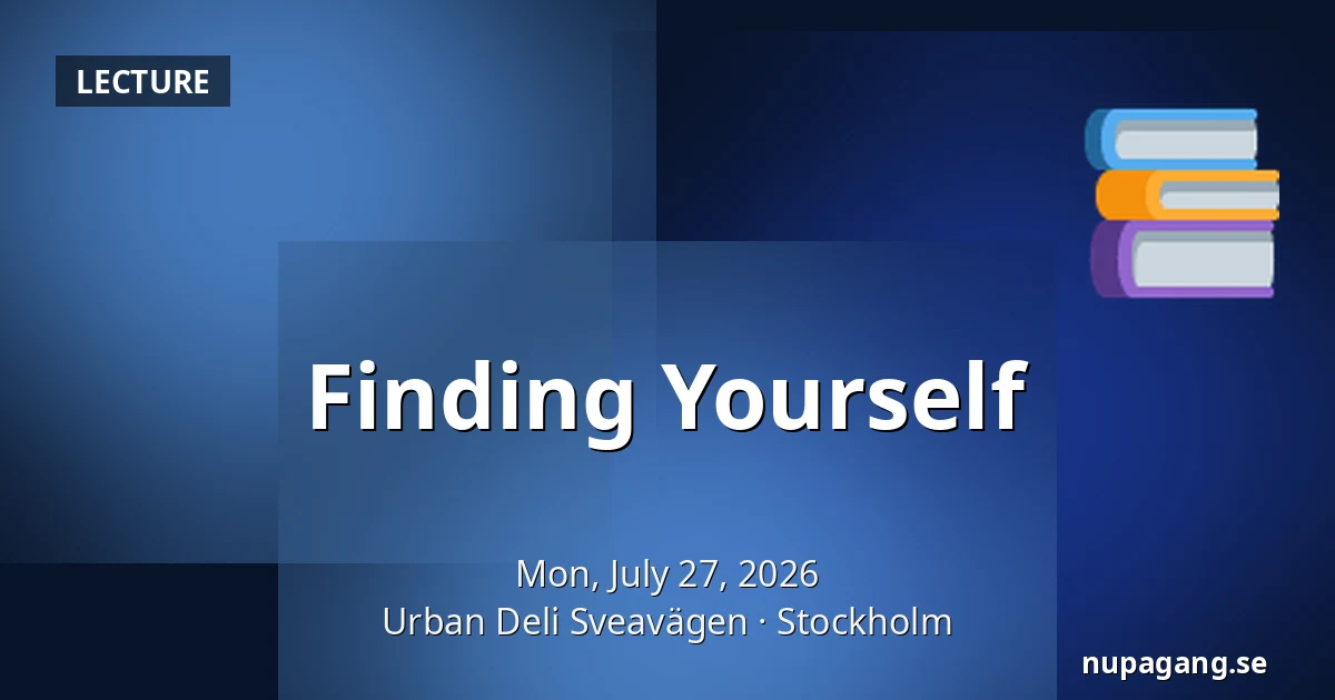 Finding Yourself — Urban Deli Sveavägen, Stockholm