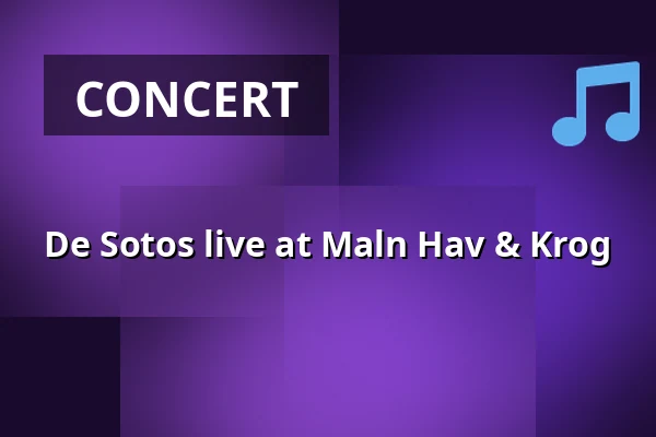 De Sotos live at Maln Hav & Krog — Sommarträdgårn – Maln Hav & Krog, Hudiksvall