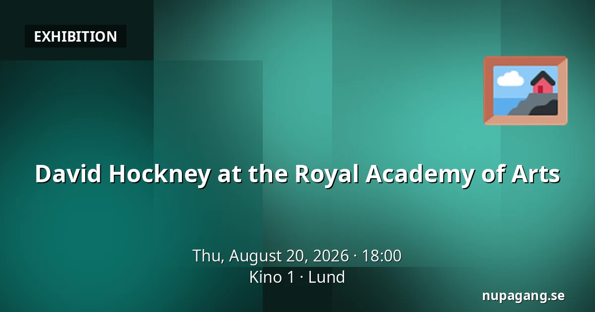 David Hockney at the Royal Academy of Arts — Kino 1, Lund