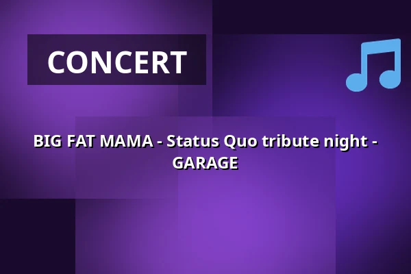 BIG FAT MAMA - Status Quo tribute night - GARAGE — Garage Bar, Höganäs