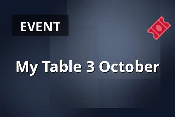 My Table 3 October — Matstudion på Terrassen, Karlstad