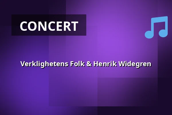 Verklighetens Folk & Henrik Widegren — Dalby Tingshus, Dalby