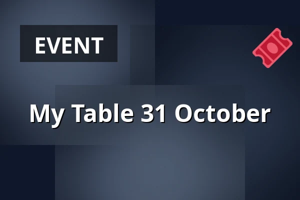 My Table 31 October — Matstudion på Terrassen, Karlstad