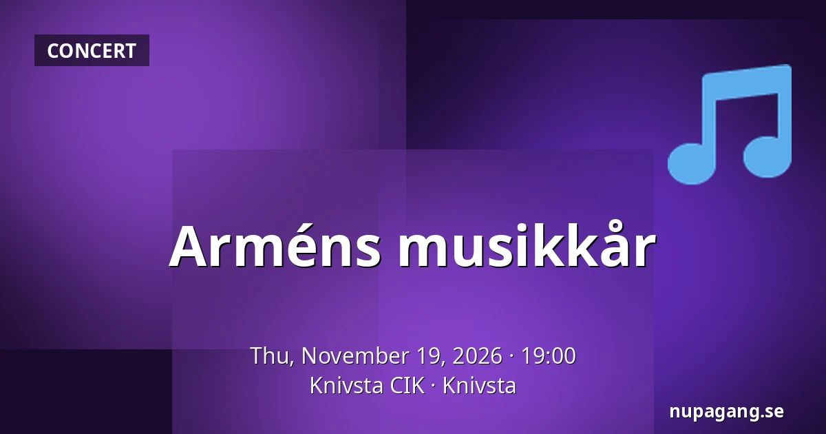 Arméns musikkår — Knivsta CIK, Knivsta