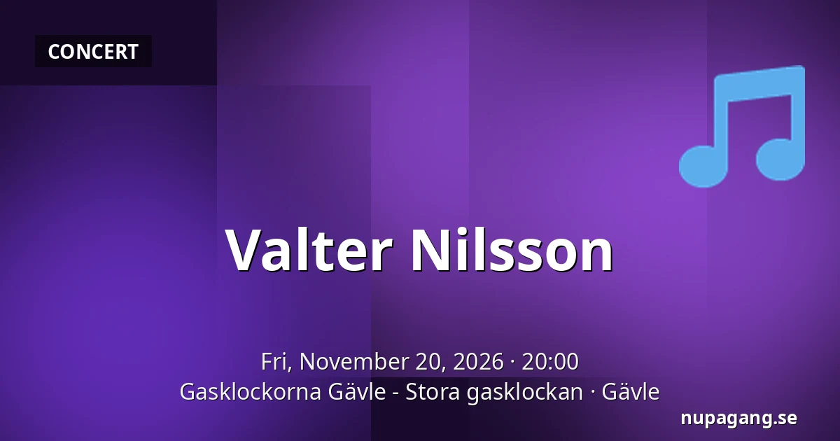 Valter Nilsson — Gasklockorna Gävle - Stora gasklockan, Gävle