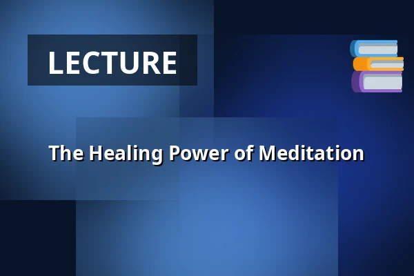 The Healing Power of Meditation — Södra Teaterns Stora Scen, Stockholm