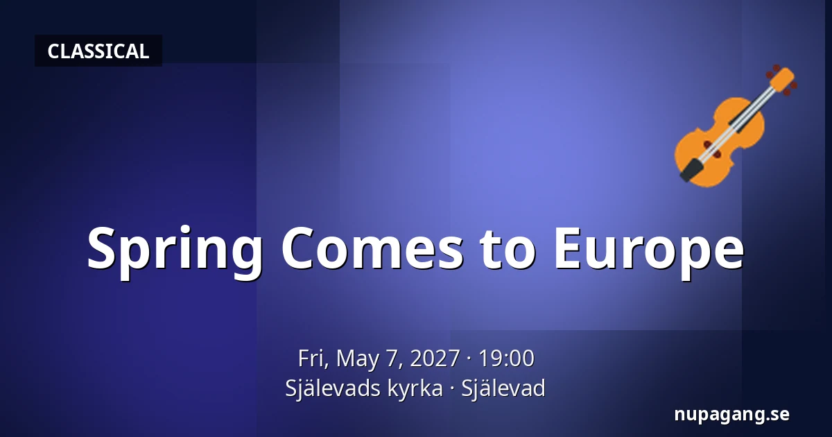 Spring Comes to Europe — Själevads kyrka, Själevad