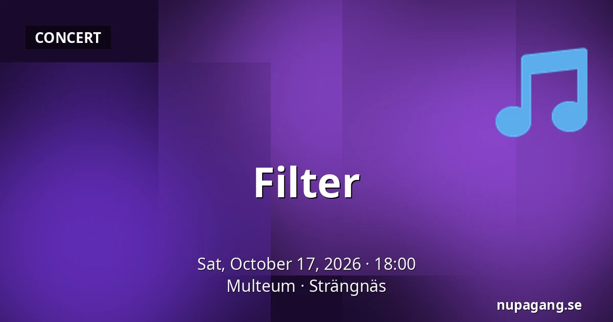 Filter — Multeum, Strängnäs