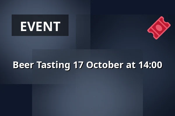 Beer Tasting 17 October at 14:00 — Eskilstuna Ölkultur, Eskilstuna