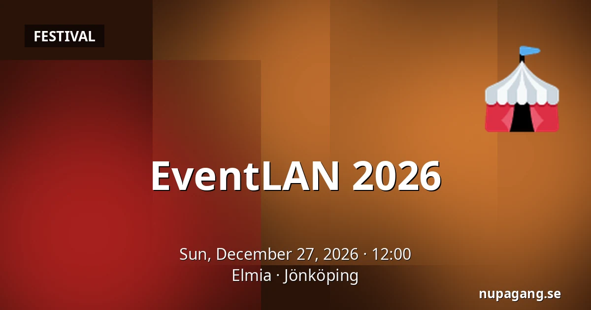 EventLAN 2026 — Elmia, Jönköping
