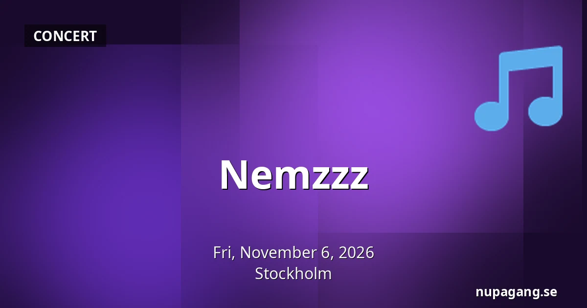 Nemzzz — Stockholm