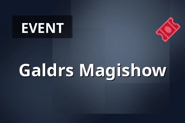 Galdrs Magishow — Galdr's Krypta, Stockholm