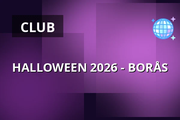 HALLOWEEN 2026 - BORÅS — BORÅS TBA, Borås