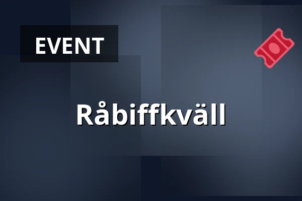 Råbiffkväll — Bryggan - Eskilstuna Golfklubb, Eskilstuna