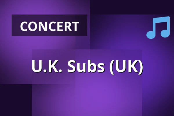 U.K. Subs (UK) — Parksnäckan, Uppsala