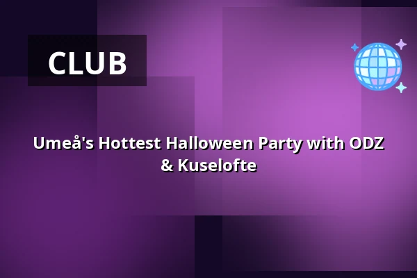 Umeå's Hottest Halloween Party with ODZ & Kuselofte — Cinco Umeå, Umeå