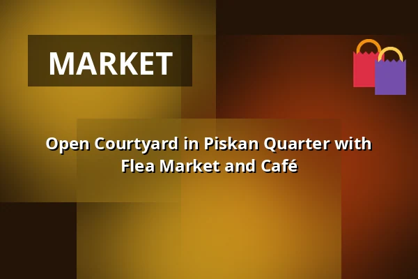 Open Courtyard in Piskan Quarter with Flea Market and Café — Wollmar Yxkullsgatan 41, Stockholm