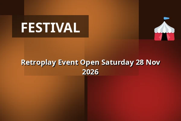 Retroplay Event Open Saturday 28 Nov 2026 — Retroplay Skurup, Skurup
