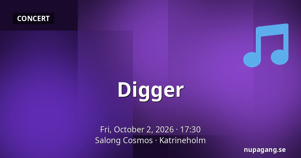 Digger — Salong Cosmos, Katrineholm