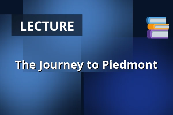 The Journey to Piedmont — Salong Cosmos, Katrineholm