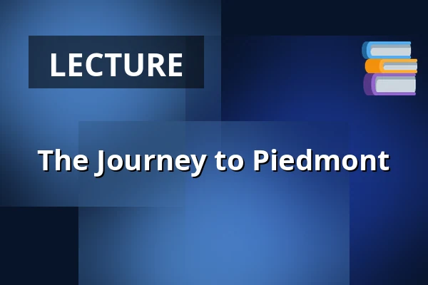 The Journey to Piedmont — Salong Röda Kvarn, Hudiksvall