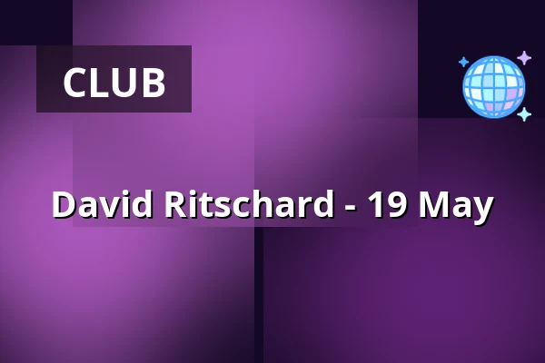 David Ritschard - 19 May — Pustervik, Gothenburg