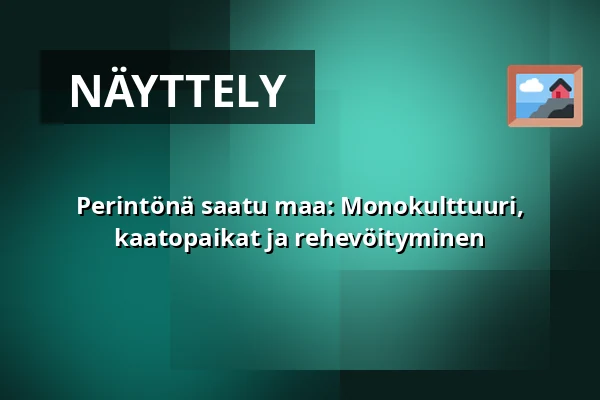 Perintönä saatu maa: Monokulttuuri, kaatopaikat ja rehevöityminen — Naturum, Tyresta nationalpark, Vendelsö