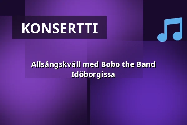 Allsångskväll med Bobo the Band Idöborgissa — Strandbaren, Idöborg Archipelago Island, Nämdö