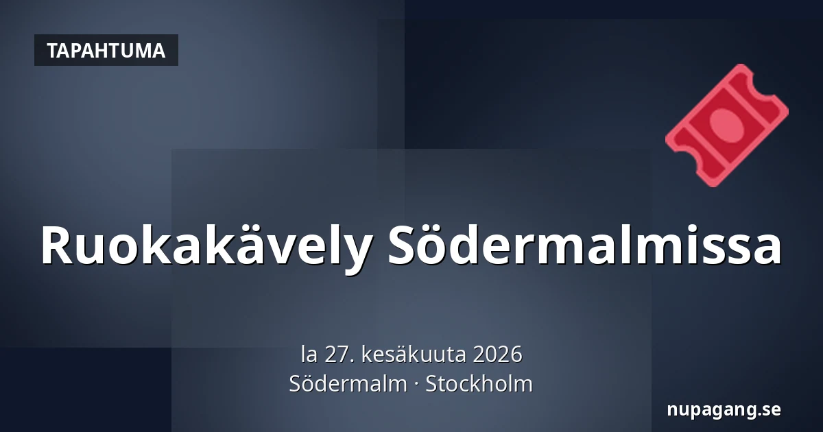 Ruokakävely Södermalmissa — Södermalm, Tukholma