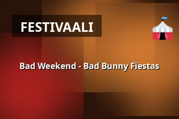 Bad Weekend - Bad Bunny Fiestas — Djurgårdsbron, stockholm