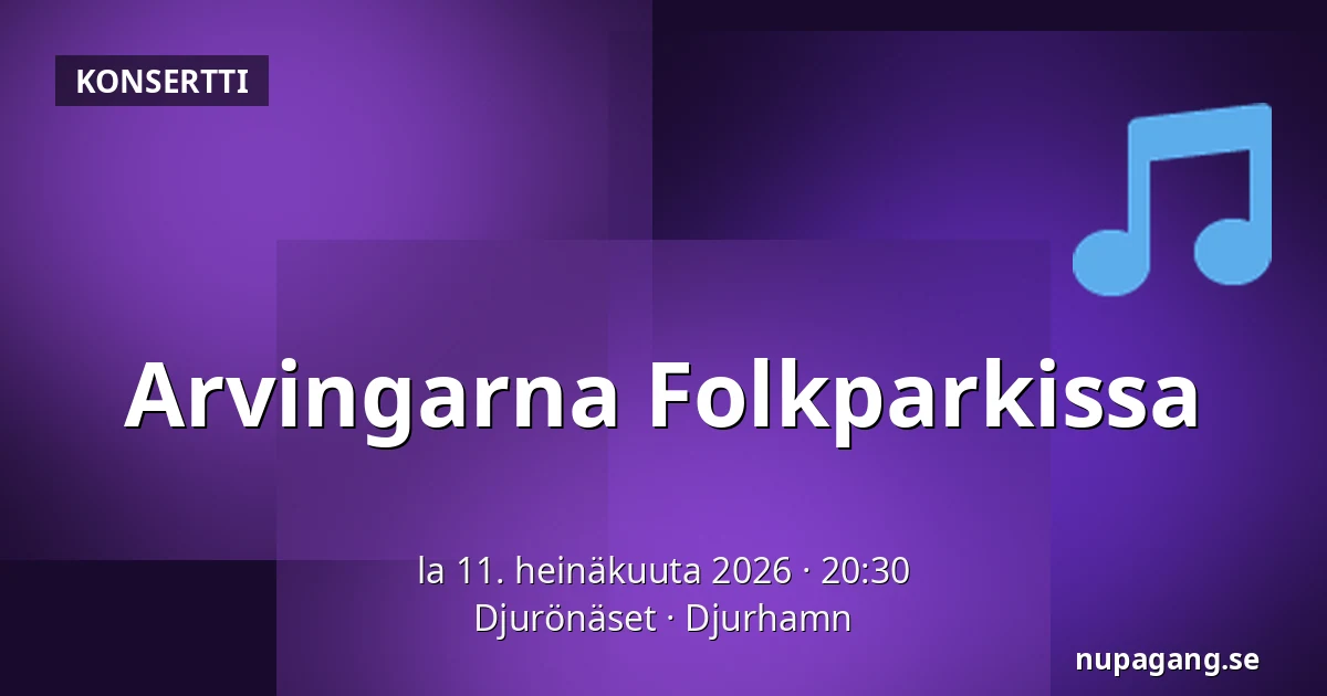 Arvingarna Folkparkissa — Djurönäset, Djurhamn