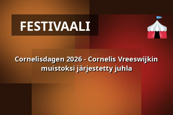 Cornelisdagen 2026 - Cornelis Vreeswijkin muistoksi järjestetty juhla — Södra Teatern, Tukholma
