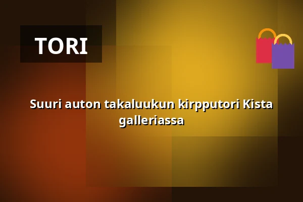 Suuri auton takaluukun kirpputori Kista galleriassa — Kista galleria, Östra p-huset, Tukholma