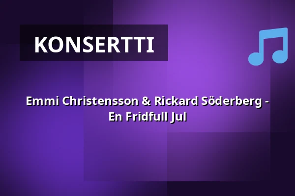 Emmi Christensson & Rickard Söderberg - En Fridfull Jul — Intiman, Tukholma