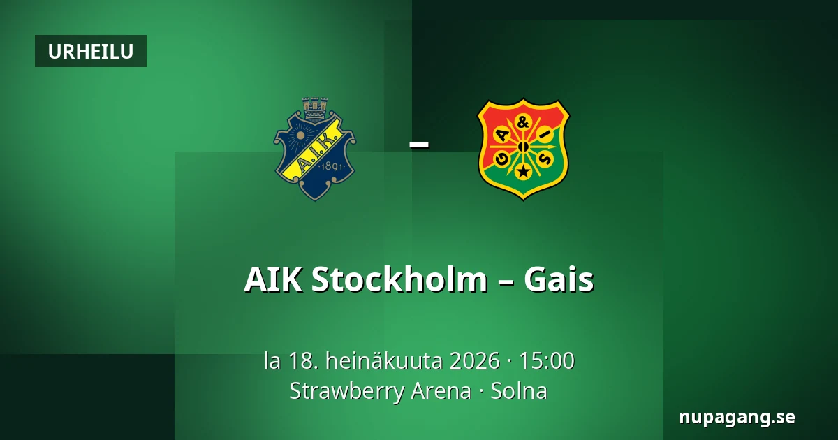 AIK Stockholm – Gais — Strawberry Arena, Solna