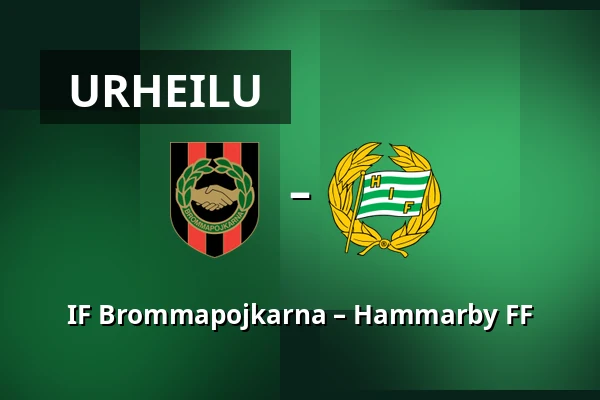 IF Brommapojkarna – Hammarby FF — Grimsta IP, Tukholma
