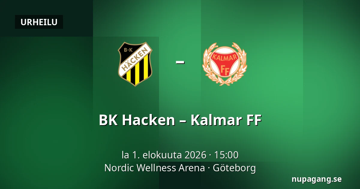 BK Hacken – Kalmar FF — Nordic Wellness Arena, Göteborg