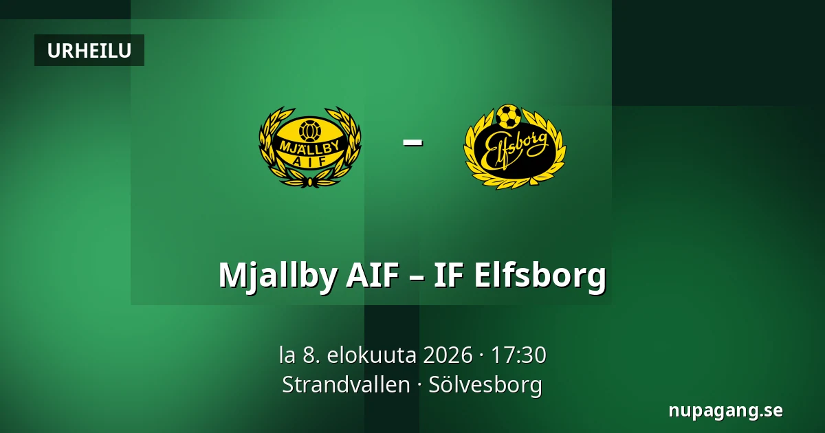 Mjallby AIF – IF Elfsborg — Strandvallen, Sölvesborg